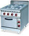 700 RANGE - ELECTRIC 4 PLATE WITH ELECTRIC OVEN - cater-care